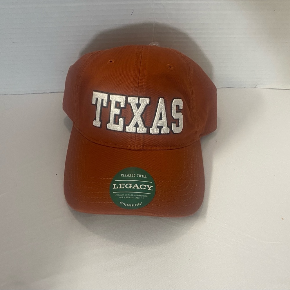 Legacy Texas Longhorns Relaxed Twill NWT OS Adjustable Texas Orange Unisex Cap